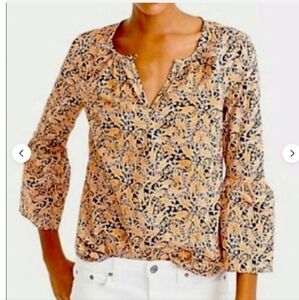 J Crew Drake's London Giraffe Print Skirt And Top Size 4